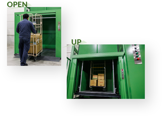 OPENする時、UPする時